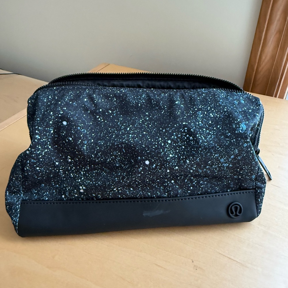 Lululemon Black specked Cosmetic Pouch